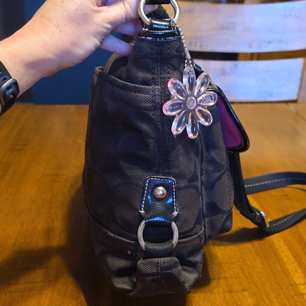 Coach Kyra Signature Jacquard Canvas With Daisy Hang Tag - Picture 6 of 16